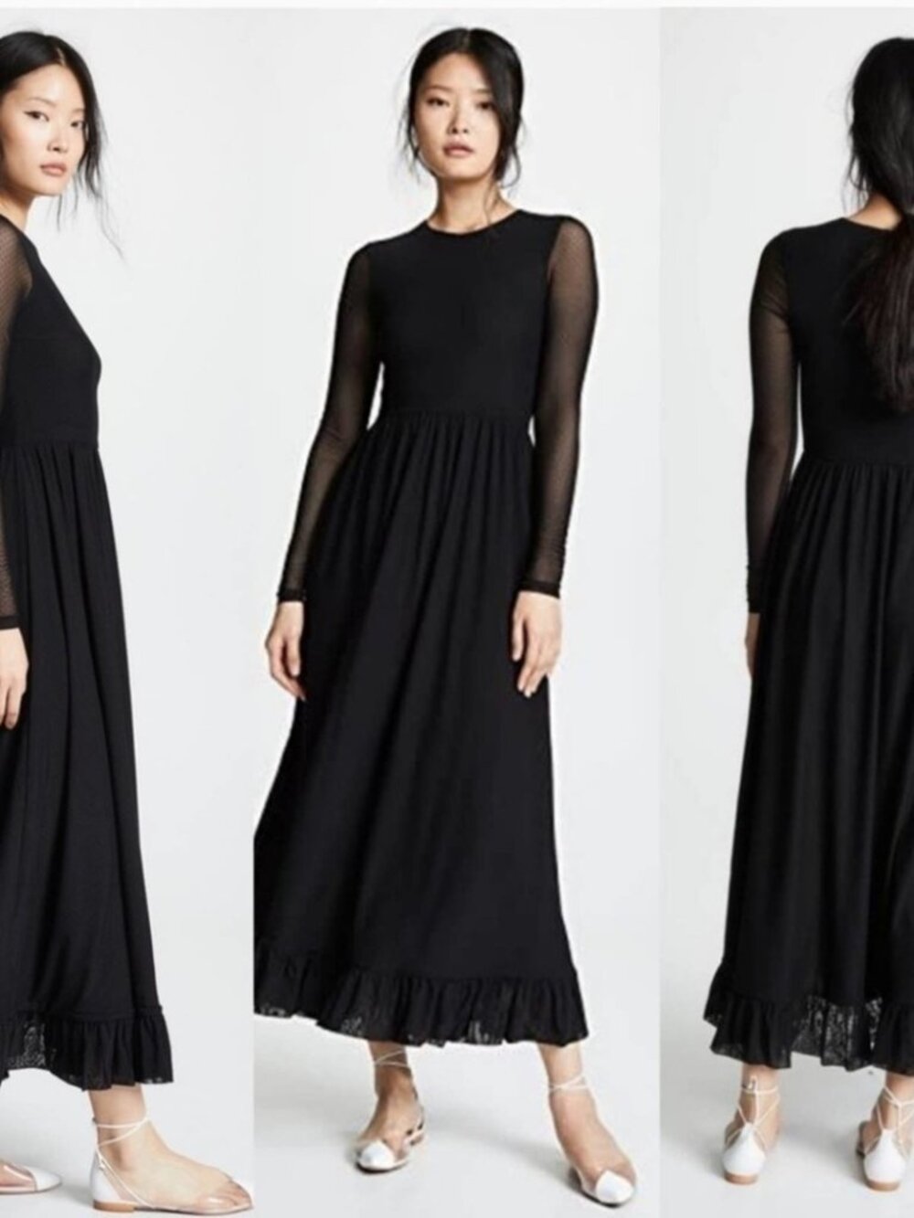 Ganni Dress polka dot maxi